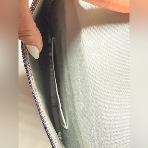 Beaded Floral Clutch - Pink, Red, Black - Picture 2 of 7